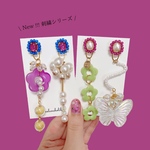 刺繍シリーズピアス【左】2way 