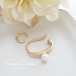 🆕gold※pearl & matgoldイヤーカフ
