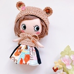くまちゃん＊ボンネット帽子とワンピースのセット