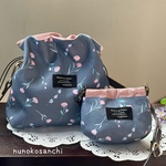 6/3【セット品】＊エアリーポシェット ぷっくりバネポーチ＊カーネーション ラベンダー  