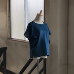 【夏前SALE】フリルショルダーブラウス　french linen　