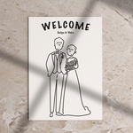 ウェルカムボード 結婚式イラスト