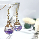 ꫛꫀꪝ【愛のハーバリウムピアス/イヤリング(パープル)】数量限定‼️特別価格❣️