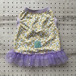 ＊ハンドメイド＊フレンチブルドッグ　接触冷感生地　フリフリチュールスカート　タンクトップ　Mサイズ
