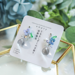 うるるしずくの耳飾り 雨紫陽花