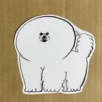 #484 中くらいのステッカー『ビションフリーゼ』