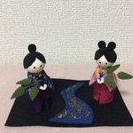 ちりめん細工・七夕の飾り  織姫と彦星(7)