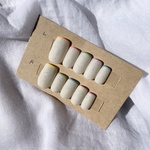 パステルカラー×サンドネイル　スキニーフレンチネイル