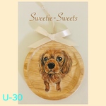 【送料無料】U-30🐾通年使えるワンちゃんオーナメント/キャバリア
