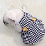 犬服　チェック柄　ワンピース　スカート　フレンチブルドッグ　ボストンテリア　シュナウザー　パグ　トイプードル　柴犬　コーギー　ポメラニアン