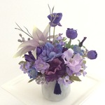 仏花  真珠の涙  蒼  （仏花、造花、お供え、お盆、お彼岸、母の日、敬老の日、納骨堂）