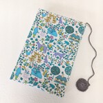文庫本　リバティ プリント使用　ブックカバー　*　 ヴォイジー    Voysey  