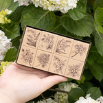 ★完全予約販売★[樂意] [LY-144] 花與果(花と果実)木製ミニスタンプセット 8種類各1個