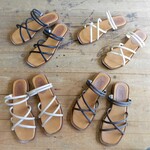 1000円OFF　すっと履けて・細身え・2way・フラット・ナチュラル・サンダル　№814