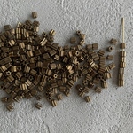 50pcs  チェコビーズ 金メッキ