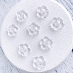 【30個】フラワー　花　透明　アクセサリーパーツ　パーツ　素材　ハンドメイド用品