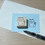 【複数購入割有】手作りスタンプ　トラ②