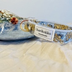 〈No.10〉オーダー首輪/刺繍リボン/首輪/リード/ハーネス/ハーフチョーク/ショルダーリード/ペットグッズ/