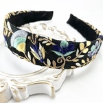 【新作】 5/31まで数量限定セール☆インド刺繍リボン カチューシャ　No.044