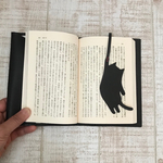 本革　レザー　猫　ねこ　文庫本カバー　ブックカバー　しおり　かわいい