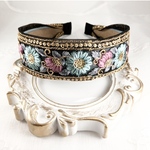 1000円🎉 12/15まで ☆インド刺繍リボン カチューシャ　No.129