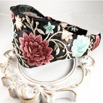 【新作】 SALE 7/31まで ☆インド刺繍リボン カチューシャ　No.146