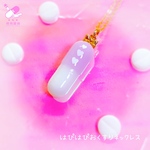 はぴはぴおくすりネックレス/パープル