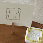 ゆらゆら枠フォーク&スプーン＊消しゴムはんこ