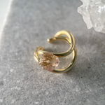 double ear cuff┊アメトリン原石 ／鉱物 原石  天然石 アクセサリー