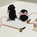 オーダー作品  ロップちゃんのストラップふせポーズとうたっちポーズ