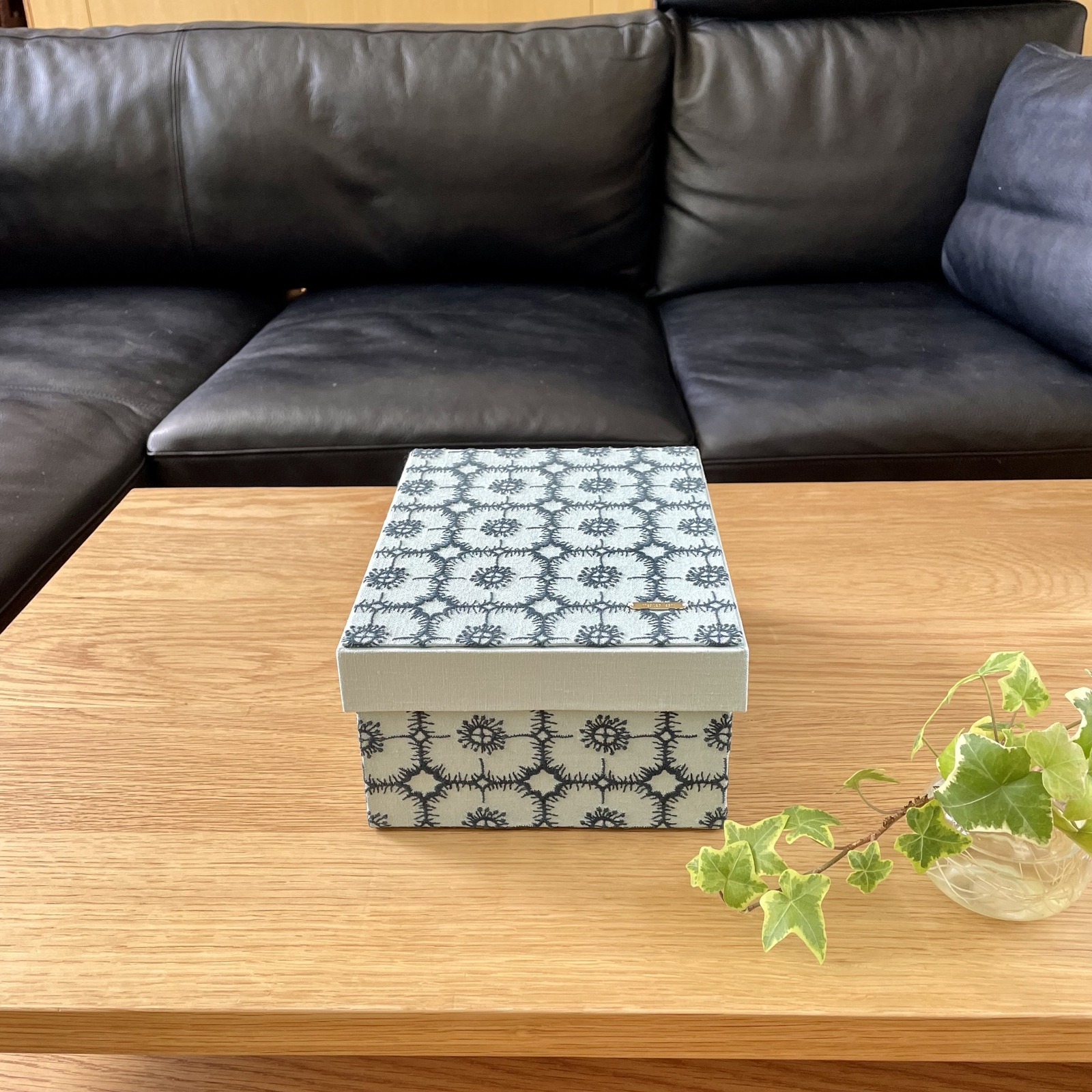 ミナペルホネン candle ファブリックボックス 布はりボックス 箱 未使用 mina perhonen(ミナ ペルホネン)｜【ELLE SHOP 限定】布ボックス