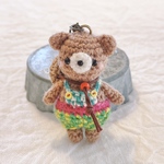 麦わら帽子のくまちゃんキーホルダー🐻‍💗𓈒𓏸