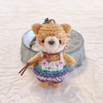 麦わら帽子の柴犬キーホルダー🐻‍💗𓈒𓏸