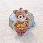 麦わら帽子の柴犬キーホルダー🐻‍💗𓈒𓏸