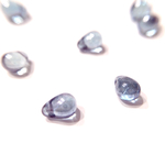 80粒 チェコプレスビーズ ティアドロップ  ブルーラスター Transparent Blue Luster