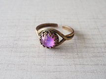 shell×brass-work（指輪/パープル）