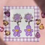 🍇sweet!! CANDY-manピアス・イヤリング(purple)🍬