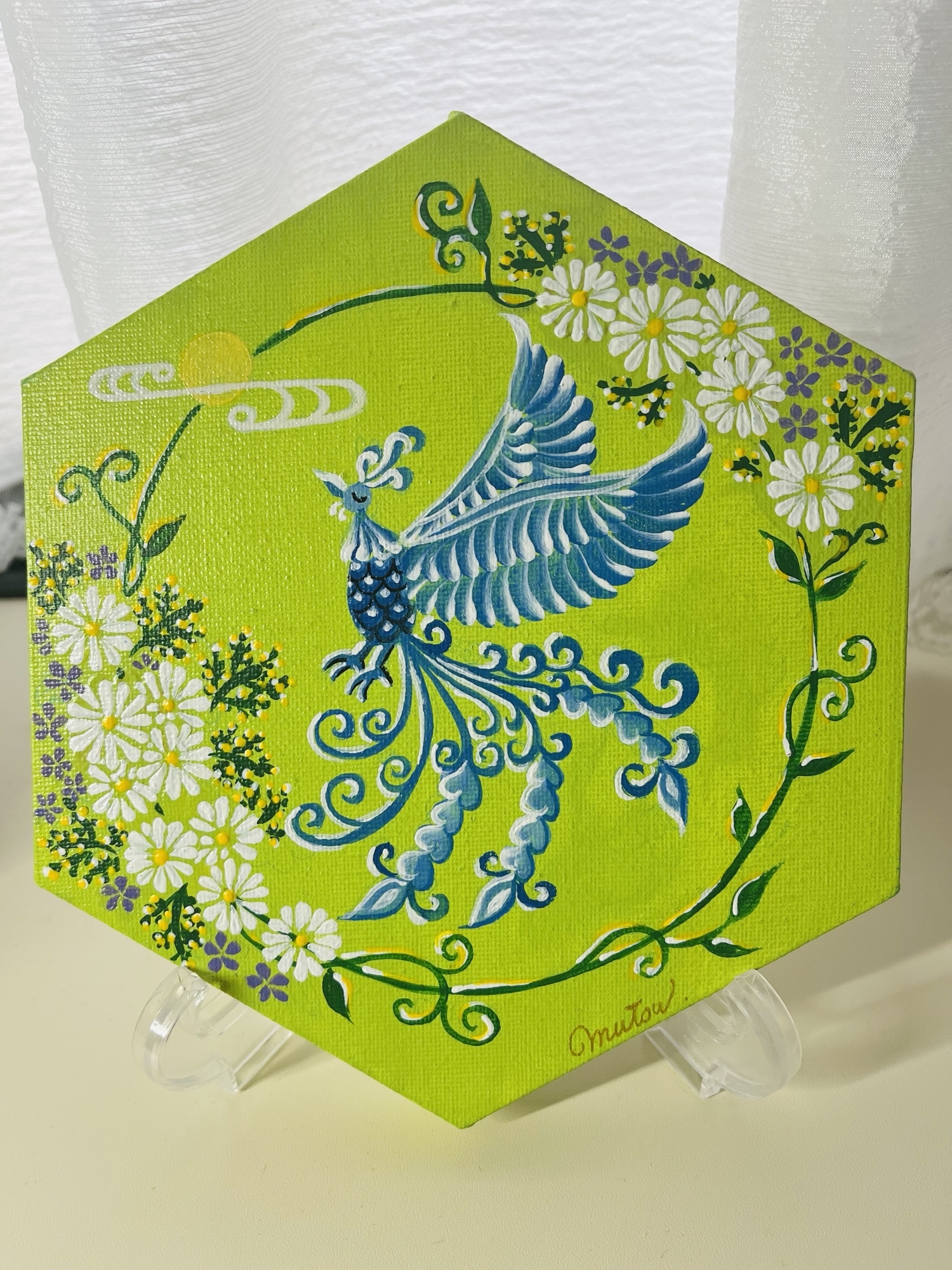 青い鳥〜花鳥風月（イーゼル付き）（送料無料）（ラッピングサービス）