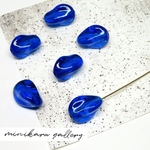 ❤️ Clear blue(6個入)vintage beads