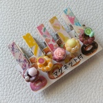 ポンデリング木製クリップ 5個　#2623(ミニパーツ付) マグネット