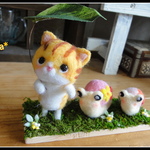 ＊ねこちゃん＆かたつむりくんの行列②　置物＊