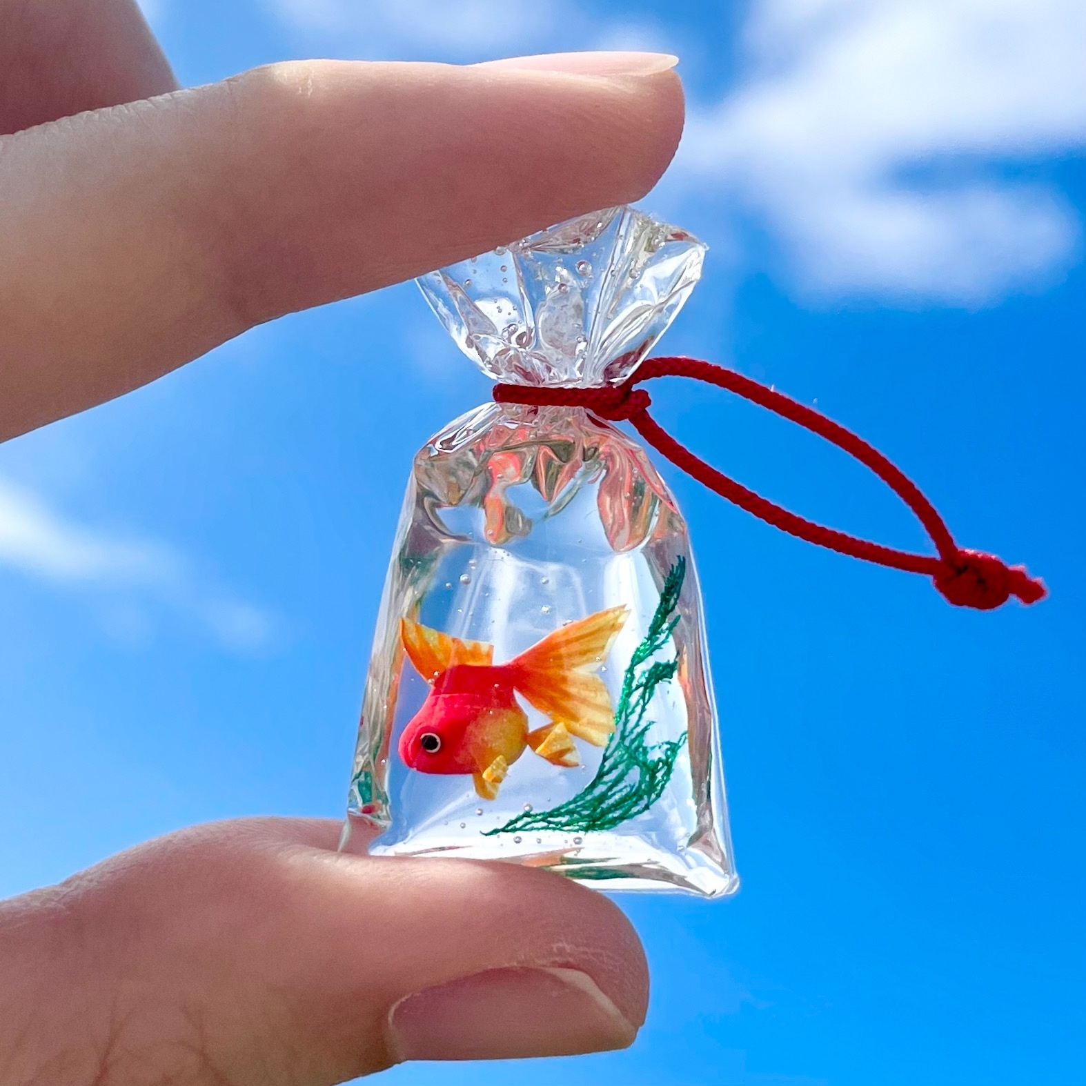 金魚・水風船・ミニチュア着物・吊るし飾り・金糸帯・ストラップ 金魚・水風船・ミニチュア着物・吊るし飾り・金糸帯・ストラップ