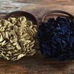 【F様ご予約品】革花のヘアゴム LSPサイズ(太ゴム)２点