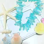 入荷❤︎大人気❤︎クリスタル　氷柱カット　パステルブルーオーロラ❤︎ 