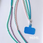 スマホストラップ♡チェーンストラップ♡ショルダーストラップ♡スマホショルダー♡ネックストラップ♡プラスチックチェーン⛓️☺︎スマホ用タグ付☺︎マルチカラー☺︎ / MIMI.