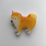 柴犬のブローチ 
