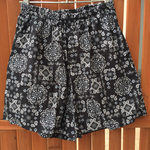 【黒バンダナ柄】ショートパンツ レディースサイズ
