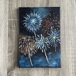   アクリル画《原画》✴︎ 花火 ✴︎ 