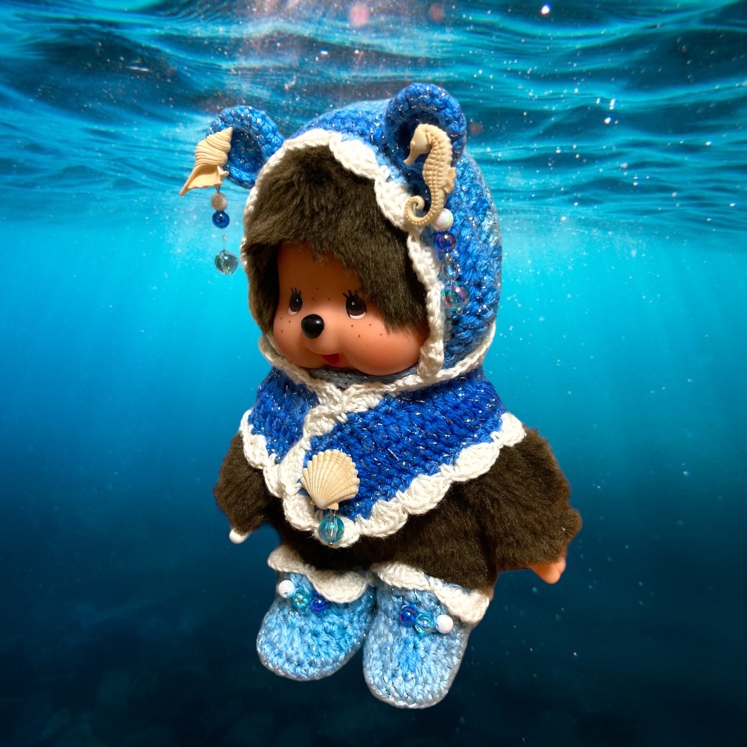 マリンモンチッチs ファッションモンチッチ モンチッチS用ニット3点セット🌊Sea🐚 - M's style factory | minne