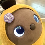 ★オリジナル染色水引使用　LOVOT　水引　アクセサリー【紫陽花】お花（大）紫　らぼっと　ラボット